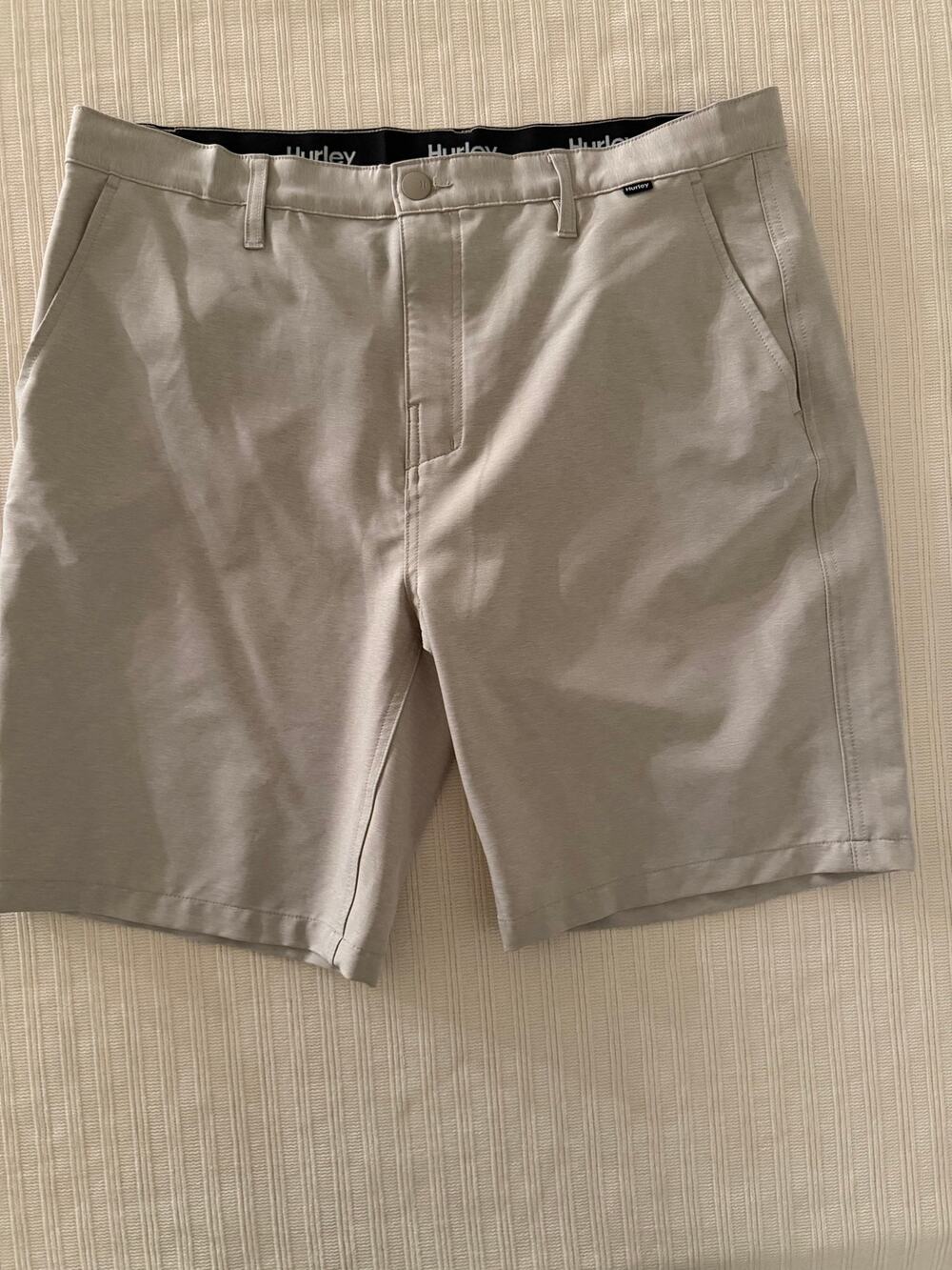 Hurley Gray Spacedye Hybrid Walk Short Casual Bermuda Swim Trunks Size 36